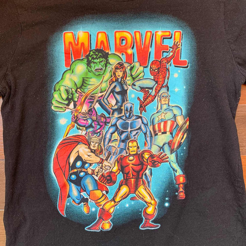 Playera Vintage Marvel Universe Talla M Old Comics Print (Usado)