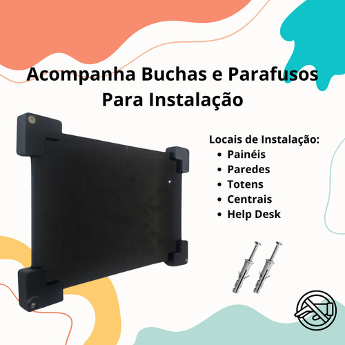 Suporte De Parede Para Tablet Trava Anti Furto Universal Nf
