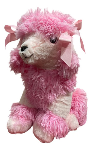 Peluche Perro Poodle Rosado Kawaii 25 Cm