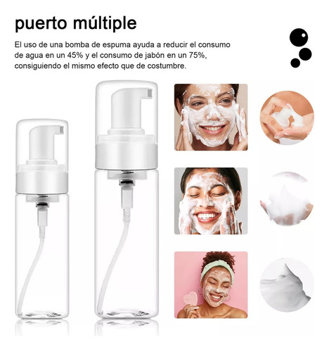 10 Piezas Botella Dispensadora Botella Espuma Jabón Bombas