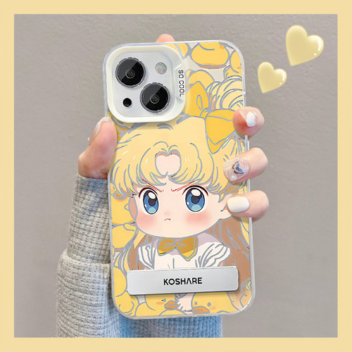 Fundas Para iPhone 13 15 Sailor Moon Stand 14 Silver Matte 12