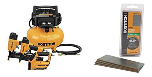 Kit Combinado Compresor Aire Bostitch 3 Herramienta Clavo 18