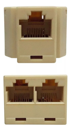 Duplicador Emenda Dupla Rj45 Fêmea Cabo Rede Utp