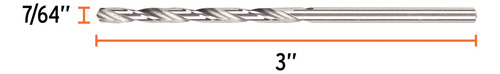 Box 4 Brocas Hss 7/64 Trusilver Para Metal, Truper