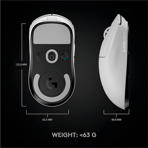 Mouse Logitech G Pro X Superlight Wireless Lightspeed Hero
