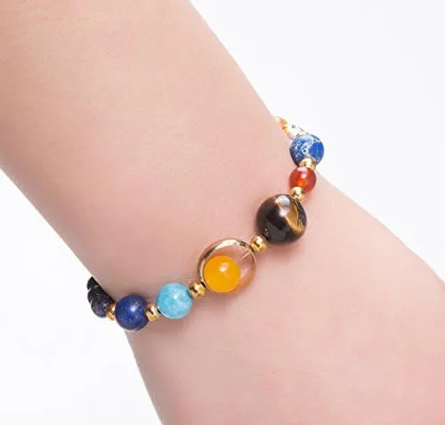 Fesciory Pulsera Del Sistema Solar Para Mujer, Galaxia Del