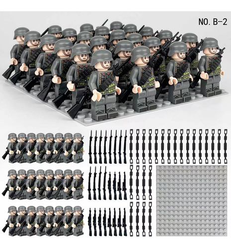 Bloques De Construcción Toy Soldier De 24 Piezas Para El Ejé