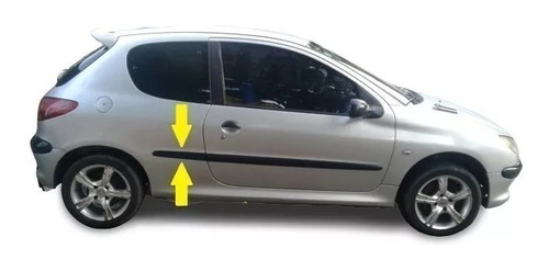 Peugeot 206 00/12 3p Bagueta De Guardabarros Trasero Dcho 