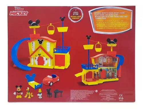 Casa De Mickey Mouse, Disney Store Set De Juego Con Figuras.
