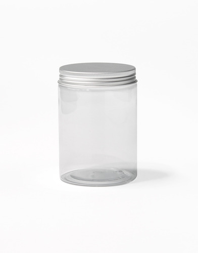 Pote Transparente Plateado (300ml)