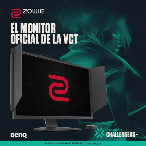 Imagen 2 de 7 de Monitor 240hz Benq Zowie Xl2546k De 24.5 Para Esports