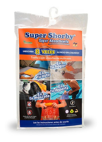 Paño De Limpieza Super Shorby Super Absorvente (3 Unidades)