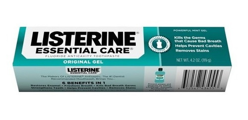 Listerine Gel Pasta Dental Fluoride  119grs.