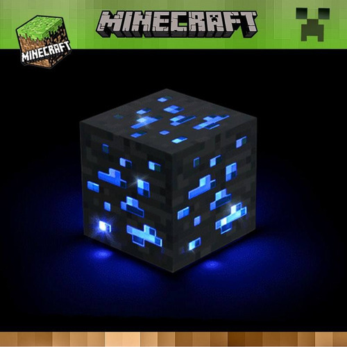 Minecraft Game Led Cube Torch Lámpara De Antorcha De Juguete