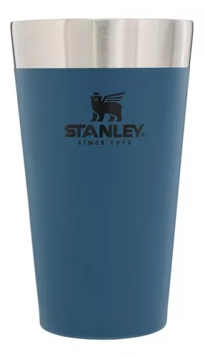 Copo Térmico De Cerveja 473ml Aço Inox Copo Térmico Stanley Azul Abyss