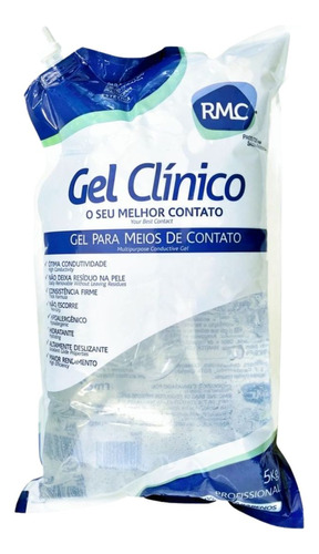  Gel Condutor Hipoalérgico Clínico Refil Bag 5kg Estética