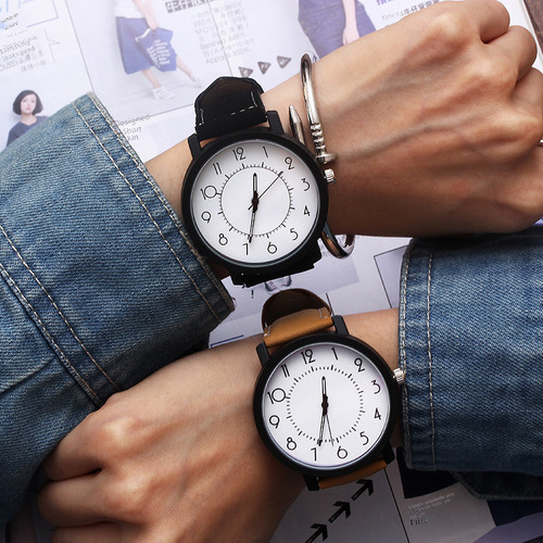 Cute Digital Brown - Reloj Para Pareja De Estilo Japonés Y C