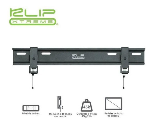 Imagen 5 de 5 de Soporte Pared Tv Led Ultra Slim 23-42'' Klip Xtreme Kfm-335
