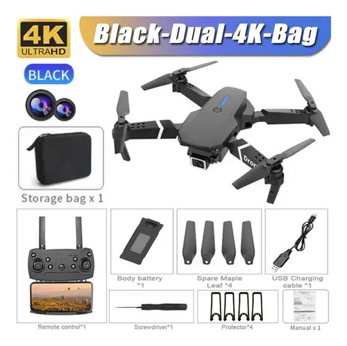 Dron E88pro Rc 4k Profesional Con Gran Angular De 1080p,wifi