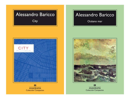 2 Libros Alessandro Baricco  Anagrama  Ocano Ma Oiuuuys