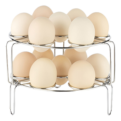 Awekris - Rack De Vapor Para Huevos, Paquete De 2 Apilables 