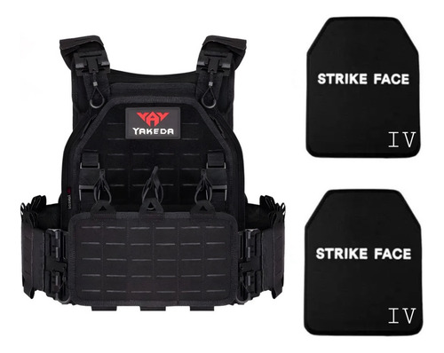 Chaleco Antibalas Con Placas Nivel 4 Soporta 7.62 5.56 Fusil