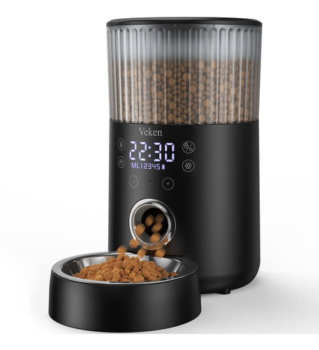 Veken Automatic Cat Feeder, Dog Feeder Pet Food Dispenser Wi