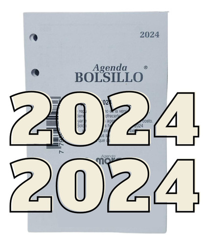 Repuesto Agenda Morgan Bolsillo 2023 Diario Solo Días 8x12,5