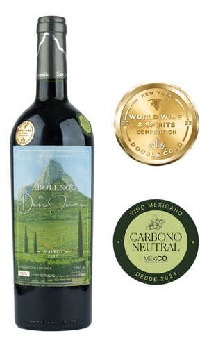 Abolengo De Don Juan Malbec Vino Tinto Mexicano C Medallas
