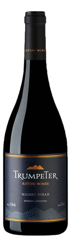 Vinho Rutini Syrah 750 ml em um estojo de papelão