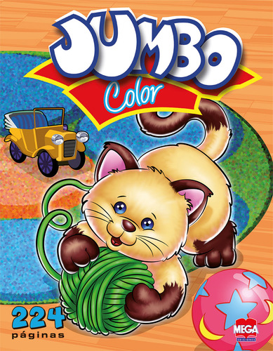 Jumbo Color gato, de Ediciones Larousse. Editorial Mega Ediciones, tapa blanda en español, 2004