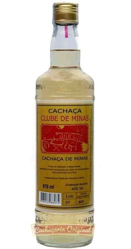 Cachaça Clube De Minas Ouro 670ml Original