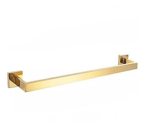 Toalheiro Banho Dourado Luxo Premium Gold Inox 304 60cm