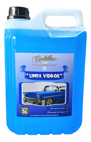 Limpa Vidros Automotivos, Espelhos E Farois 5l Cadillac