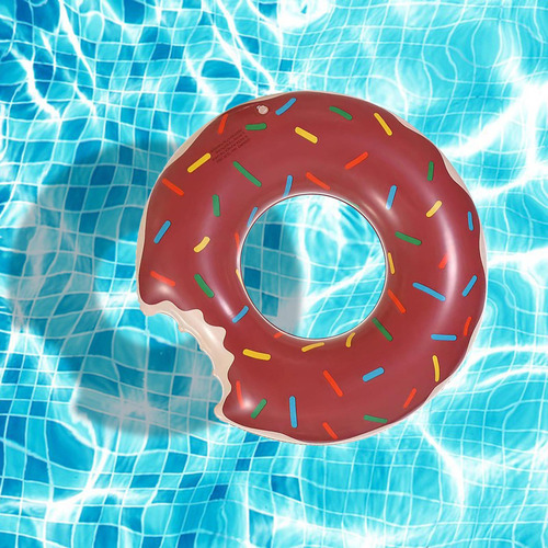 Anillo De Natación Grueso, Diámetro Exterior 75cm Café