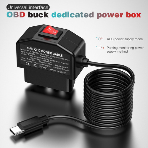 Cable De Alimentación Usb Para Cámara De Salpicadero Kit De