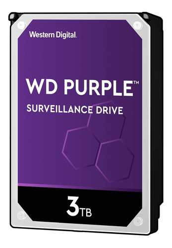 Imagen 1 de 3 de Disco duro interno Western Digital WD Purple WD30PURX 3TB púrpura