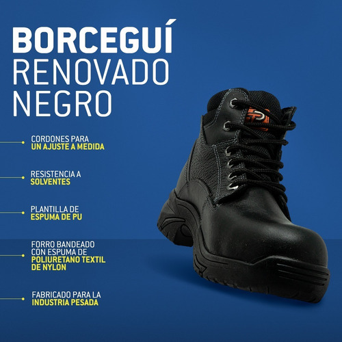 Imagen 9 de 10 de Calzado De Seguridad Ten-pac Borcegui Renovate Color Negro