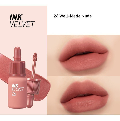 Peripera Ink Velvet Tint Color 26 Wellmade Nude