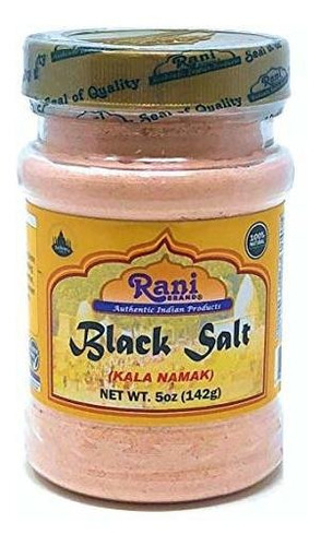 Rani Black Salt (kala Namak) Polvo 5 Oz (142 G) Indio, Sin