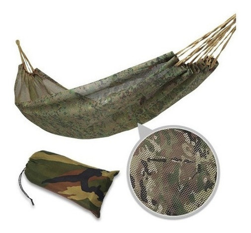 Hamaca Camuflada Malla Portátil Camping Paseos 227