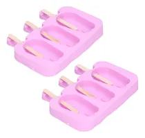 Comprar Moldes Caseros De Silicona Con Tapa Para Paletas