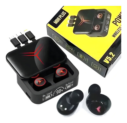 Audífonos Inalámbricos Bluetooth M88 Plus Con Control Touch