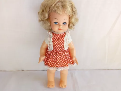 roupa vestido de boneca grande antiga da estrela anos 80s