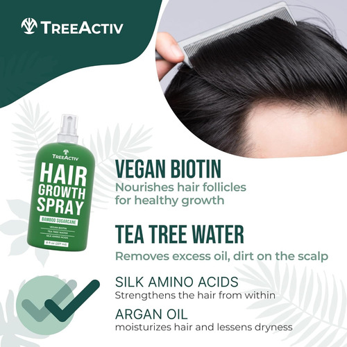 Treeactiv Spray Ayuda Al Crecimiento Del Cabello 237ml