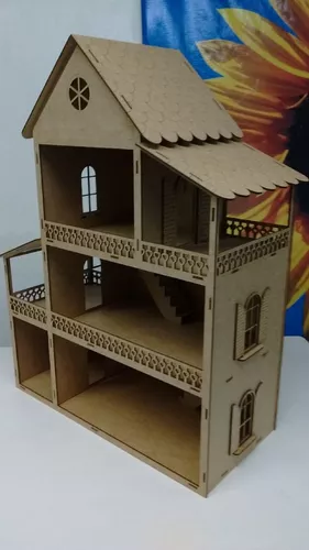 Casa Da Barbie Barata Mdf 60 Cm Altura