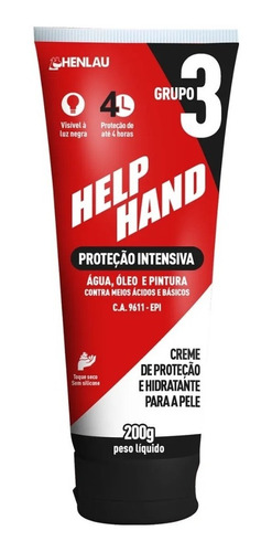 Kit C/ 5 Un. Creme Protetor P/  Mãos Help Hand (promocao)