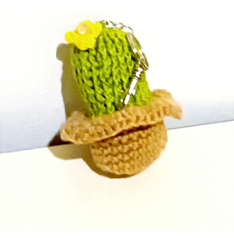 Llavero Amigurumi Cactus 
