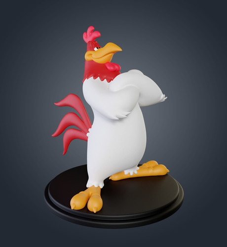 Figuras 3d El Gallo Claudio De Looney Tunes