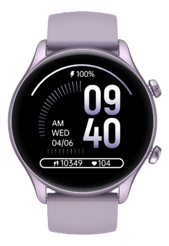 Reloj inteligente Zeblaze Btalk 3 Plus Orchid (lila), diseño de pulsera de malla